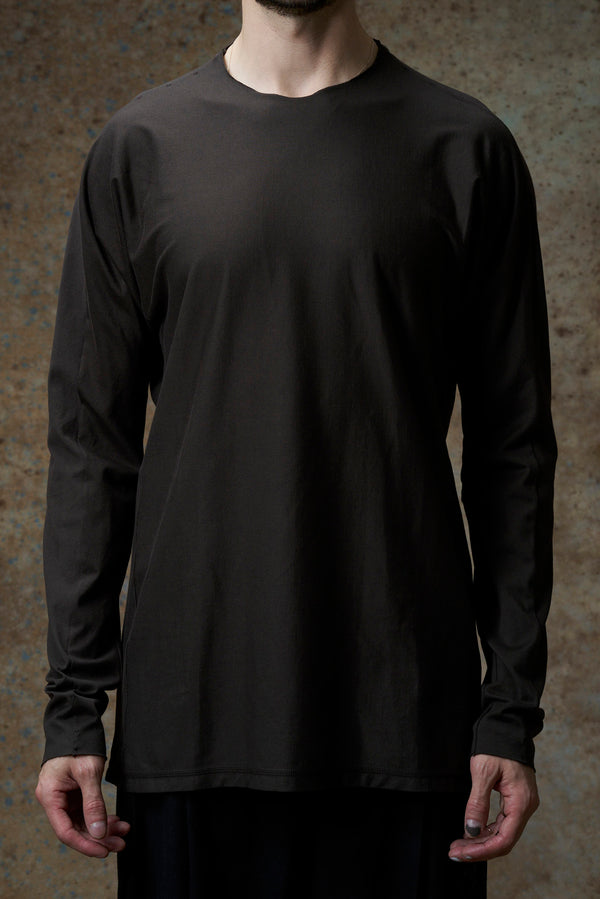 DEVOA Fall/Winter 2025 Round Neck Long-Sleeve T-Shirt/Sweater (Made in Japan) DVA-CSC-SVB3-BLACK